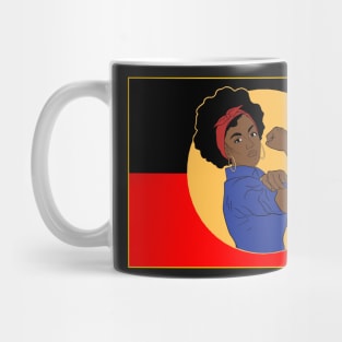 Strong blak woman flag Mug